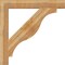 Ekena Millwork Funston Block Rough Sawn Bracket, Western Red Cedar, 6"W x 48"D x 48"H BKT06X48X48FST05RWR - alternate 2